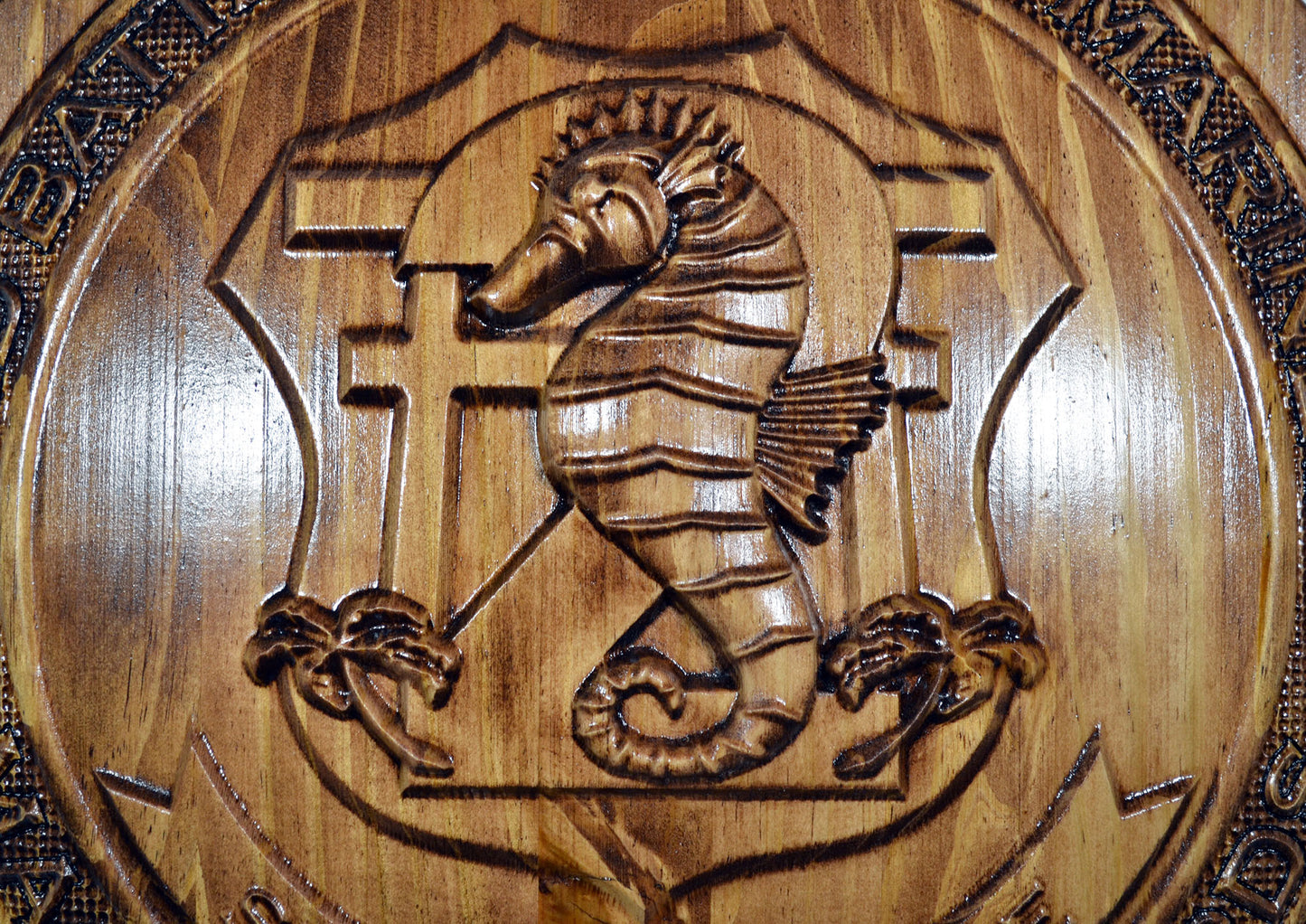 USMC 2nd Battalion, 4th Marines, Unit Emblem, US Marine Corps, military plaque