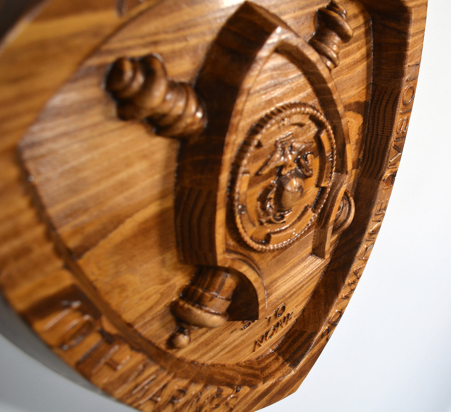 USMC 2nd Battalion 10th Marines, US Marine Corps wood plaque, military plaque - Carved Effects