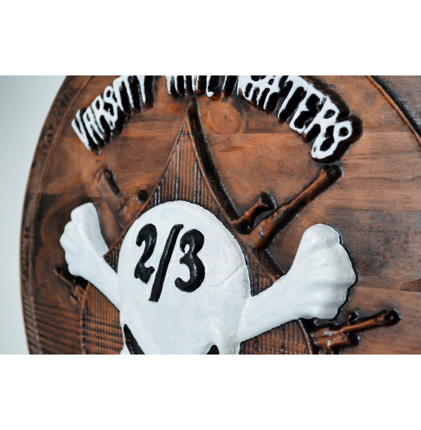 USMC 2nd Battalion 3rd Marines wood carving, Varsity War Fighters, Havoc, Marine Corps, 3d wood carving, military plaque - Carved Effects