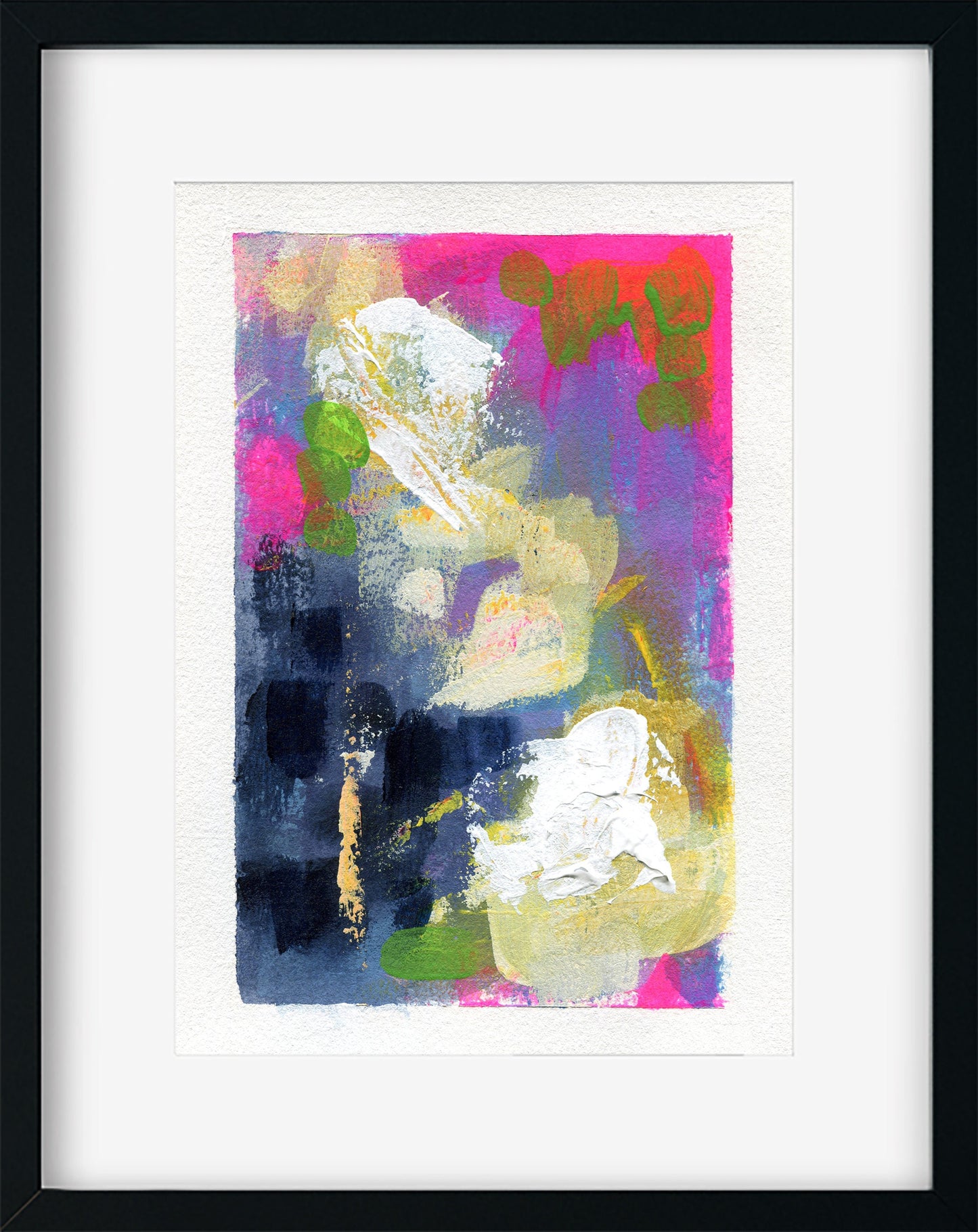 Abstract hand painted original watercolor painting 5x7, small wall gallery art, abstract wall art