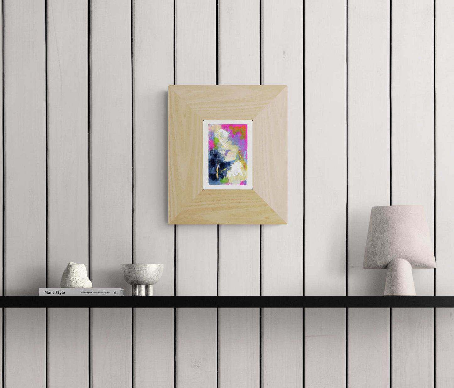 Abstract hand painted original watercolor painting 5x7, small wall gallery art, abstract wall art