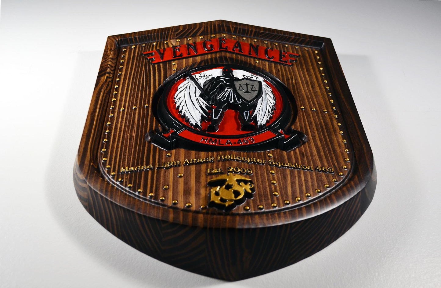 USMC Marine Light Attack Helicopter Squadron 469, Painted Unit Plaque