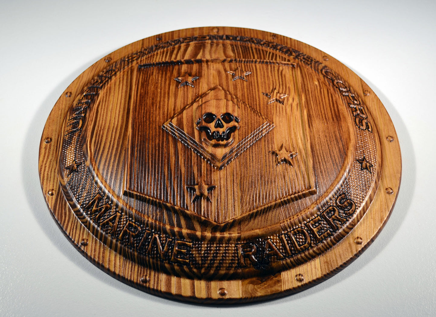 USMC Marine Raiders, Marine Special Operations Regiment, 3d CNC wood carving, military plaque