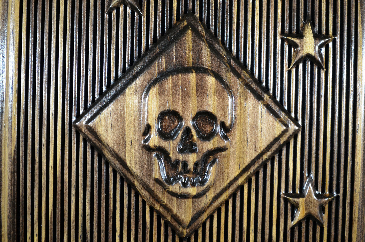 USMC Marine Raiders Shield, stained 3d wood carving, military plaque