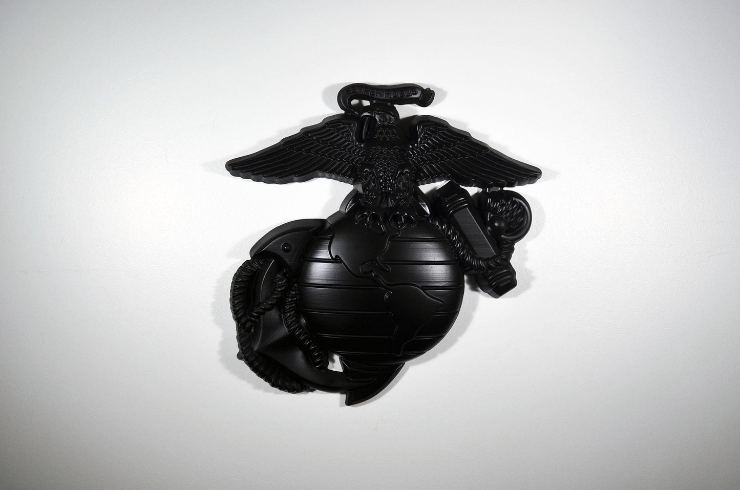 USMC Eagle Globe Anchor, Marine Corps, EGA, Matte Black Plaque
