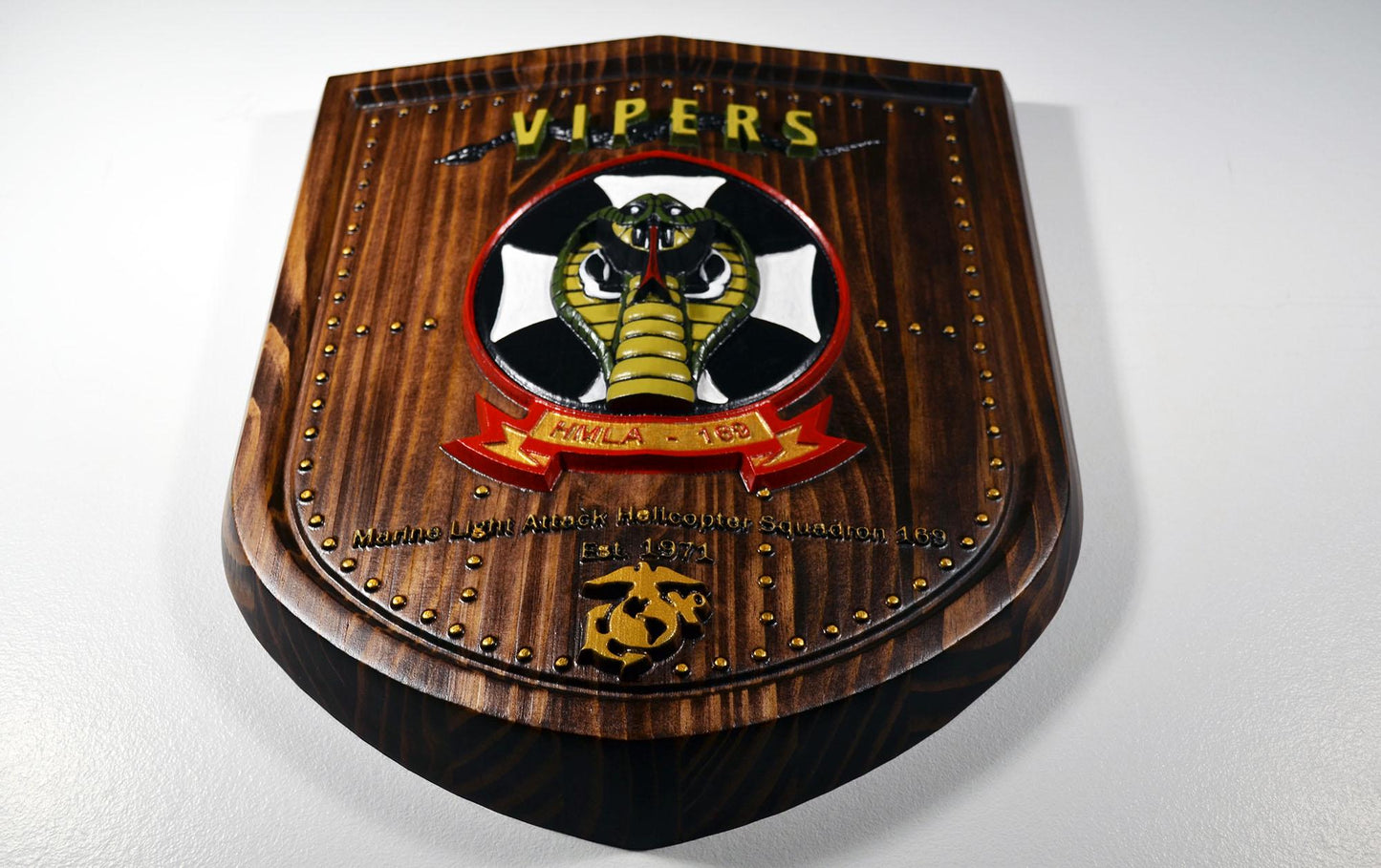 USMC HMLA-169, Marine Light Attack Helicopter Squadron 169, Unit Painted Plaque