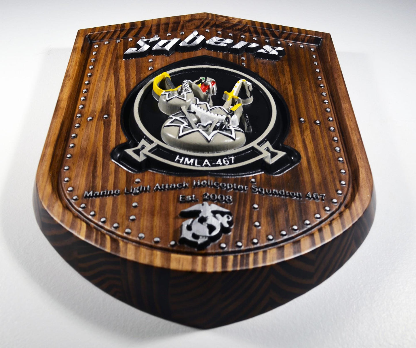 USMC Marine Light Attack Helicopter Squadron 467, Painted Unit Plaque