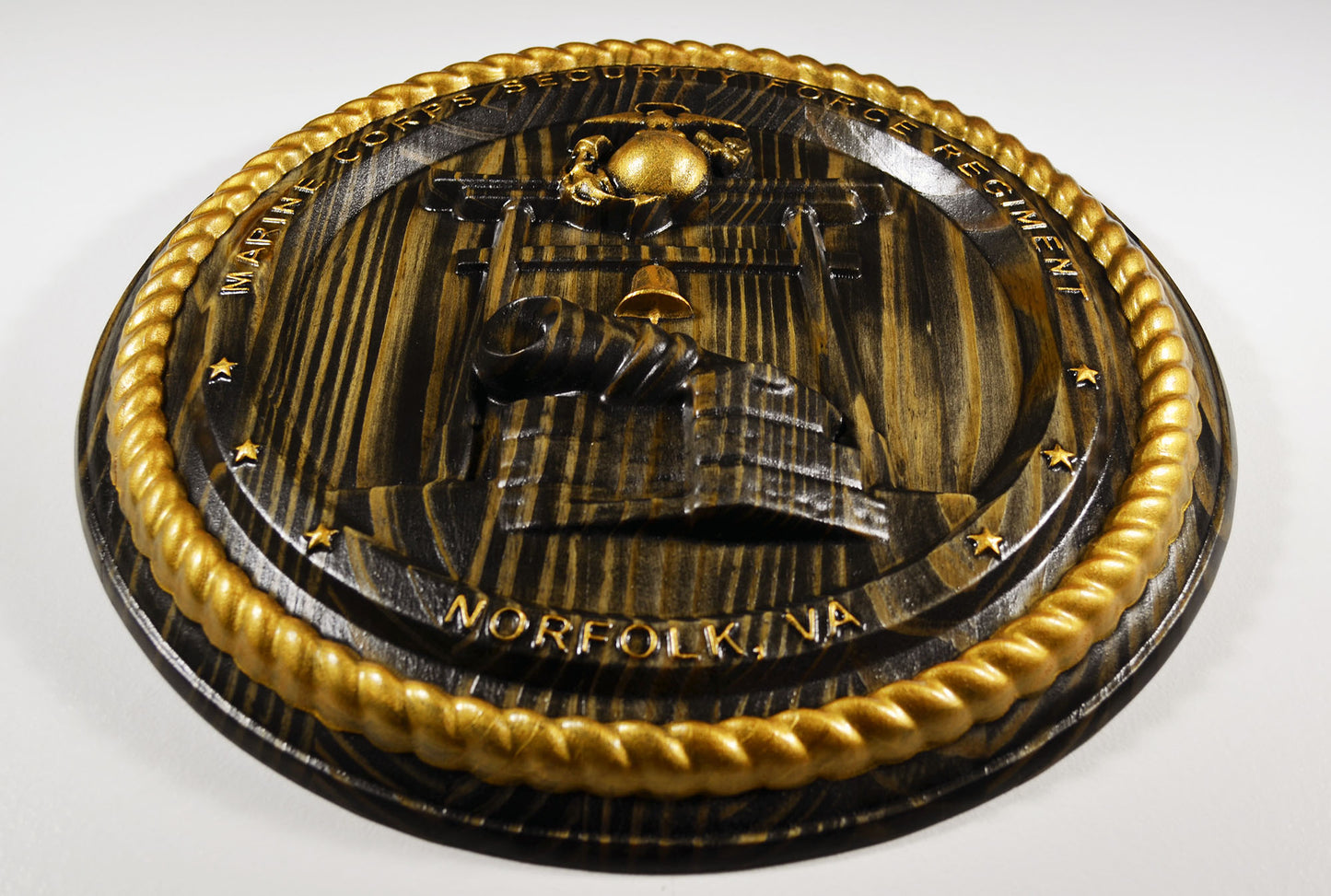 USMC Security Force Regiment with gold paint