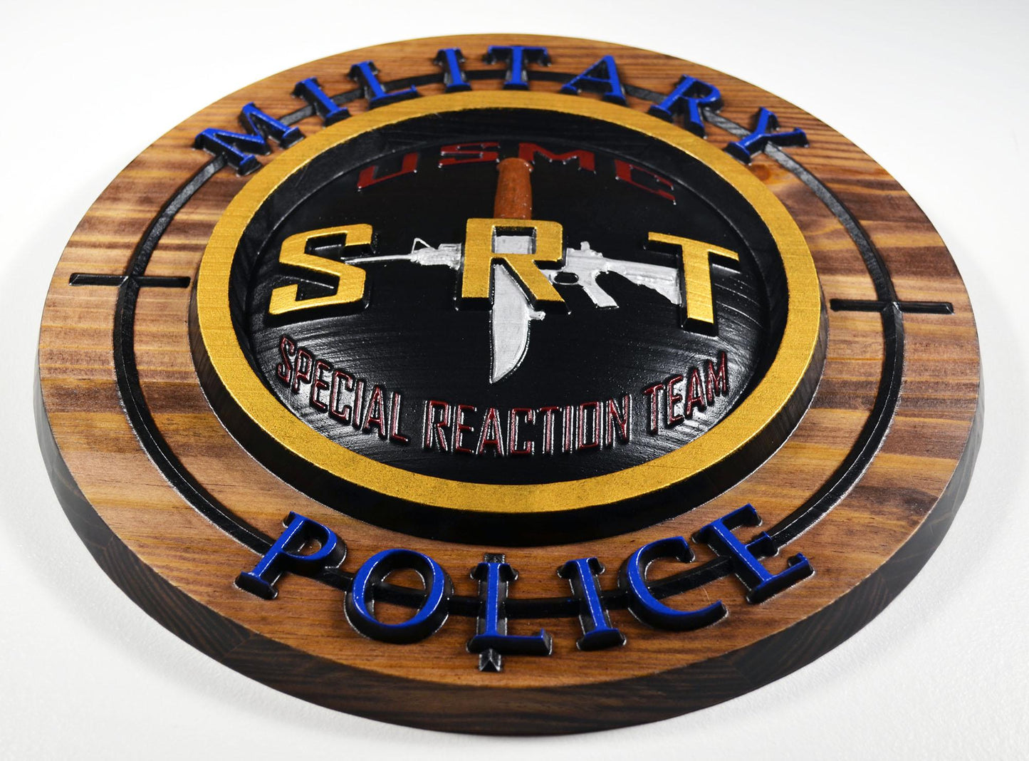USMC Special Reaction Team Painted military plaque