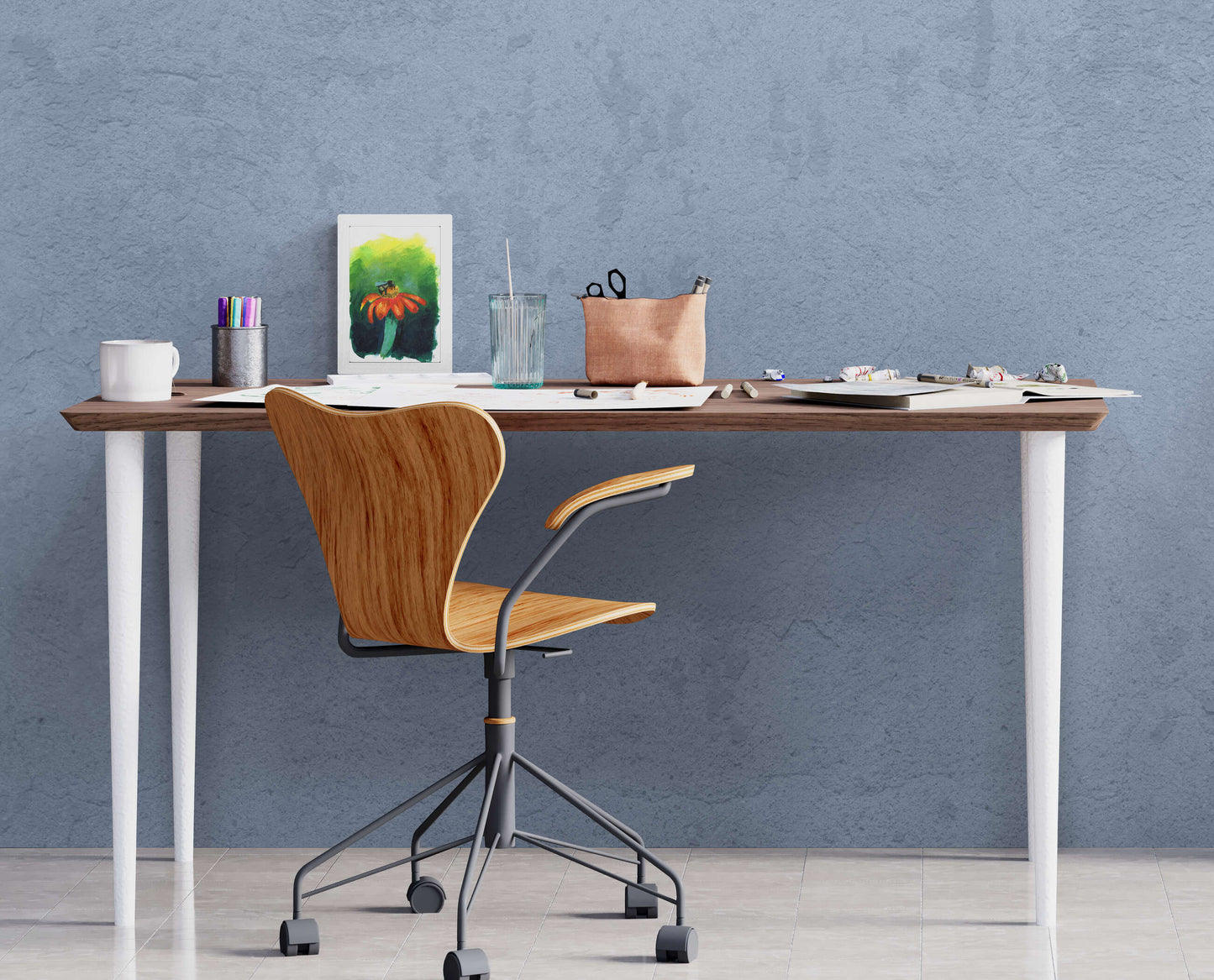 Bumble bee on a flower hand painted acrylic painting on paper 6x9, impressionism painting, original painting not a print - Carved Effects