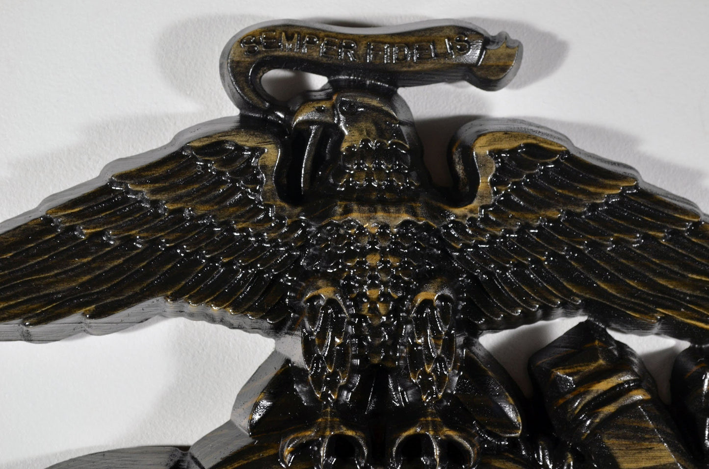 USMC Eagle Globe Anchor 12", Marine Corps, EGA, Black, military plaque