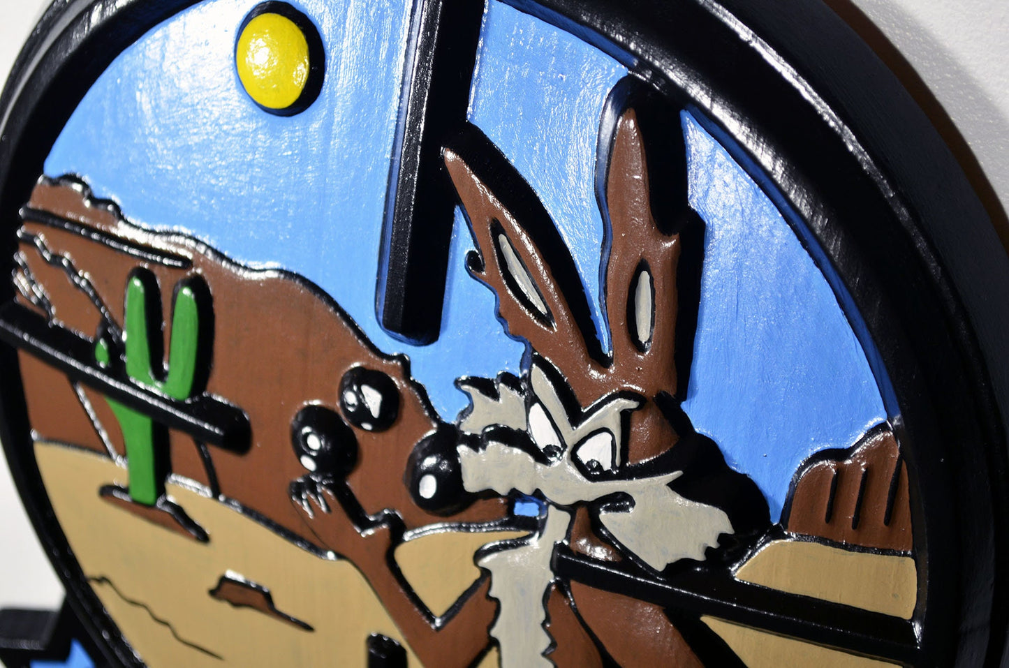 USMC Light Attack Helicopter Squadron, Coyotes, HMLA 775, 3d Wood Carving Painted, Military Plaque