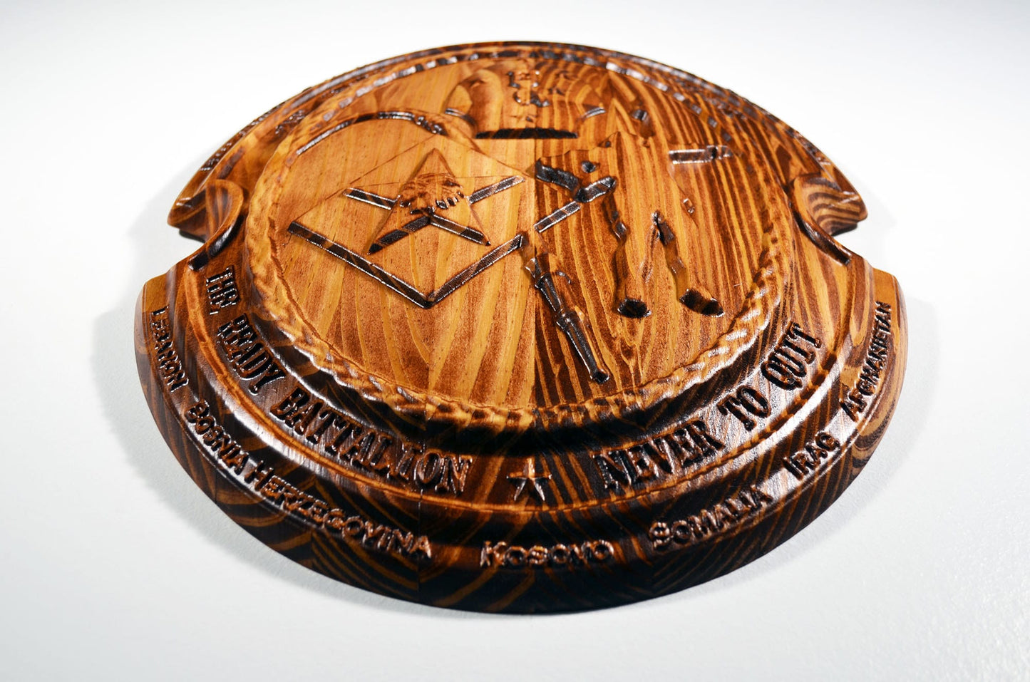 USMC 2nd Battalion 6th Marine , 3d wood carving, US Marine Corps