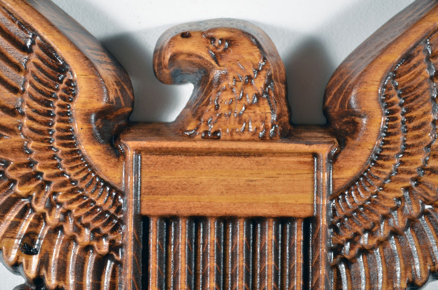US Navy Eagle, 12" cnc carved wood military plaque