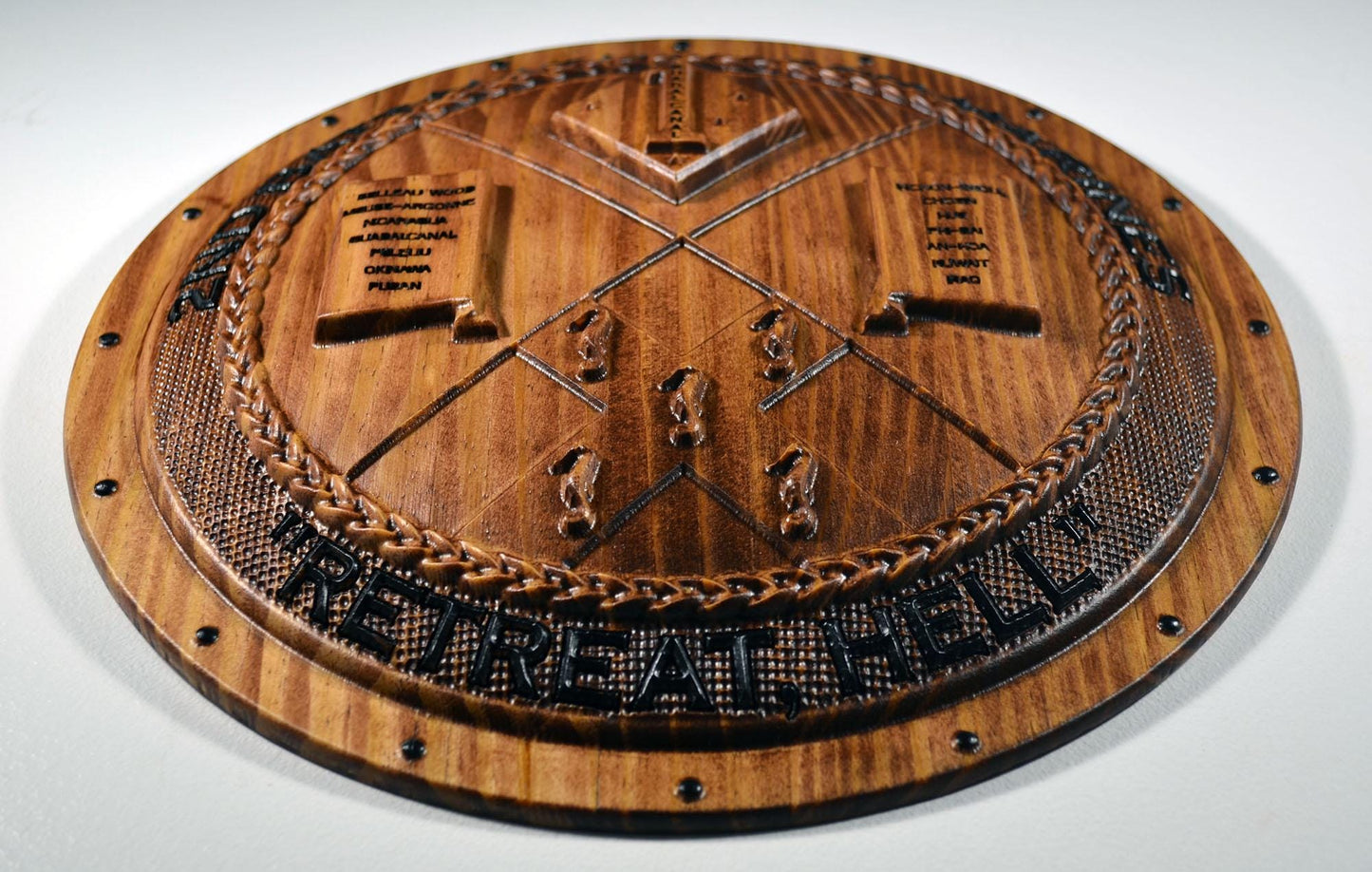 USMC 2nd Battalion 5th Marines Shield, US Marine Corps, CNC, military plaque