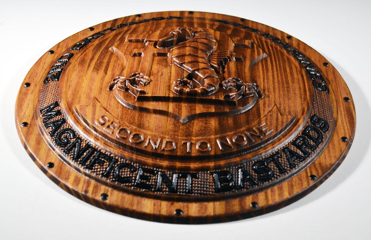 USMC 2nd Battalion 4th Marines 12" Shield Unit Plaque