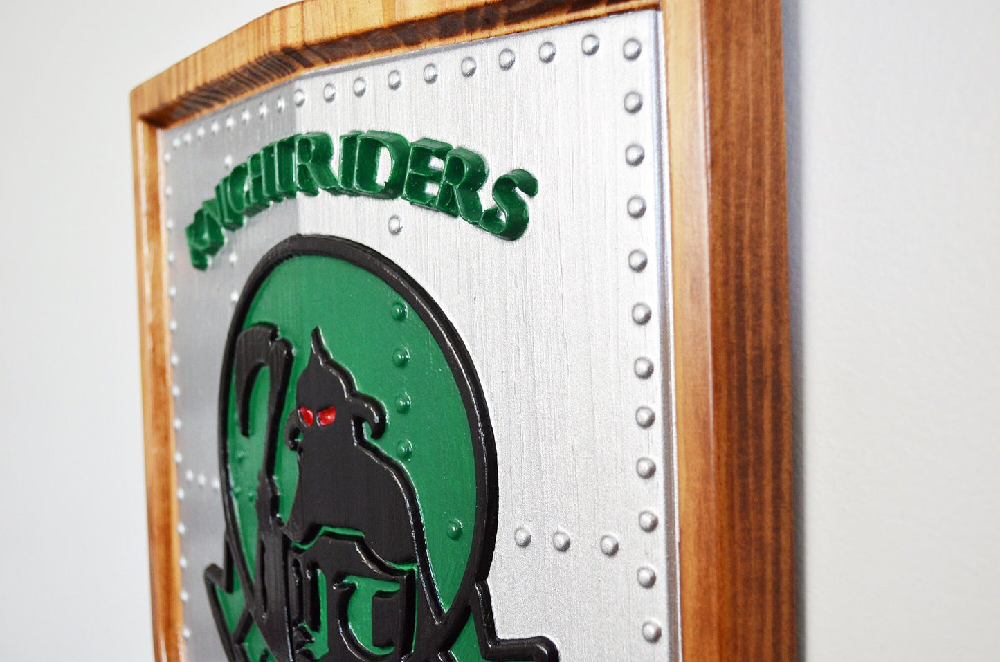 USMC VMM-164, Marine Medium Tilt Rotor Squadron 164, 3d wood carving, painted military plaque - Carved Effects