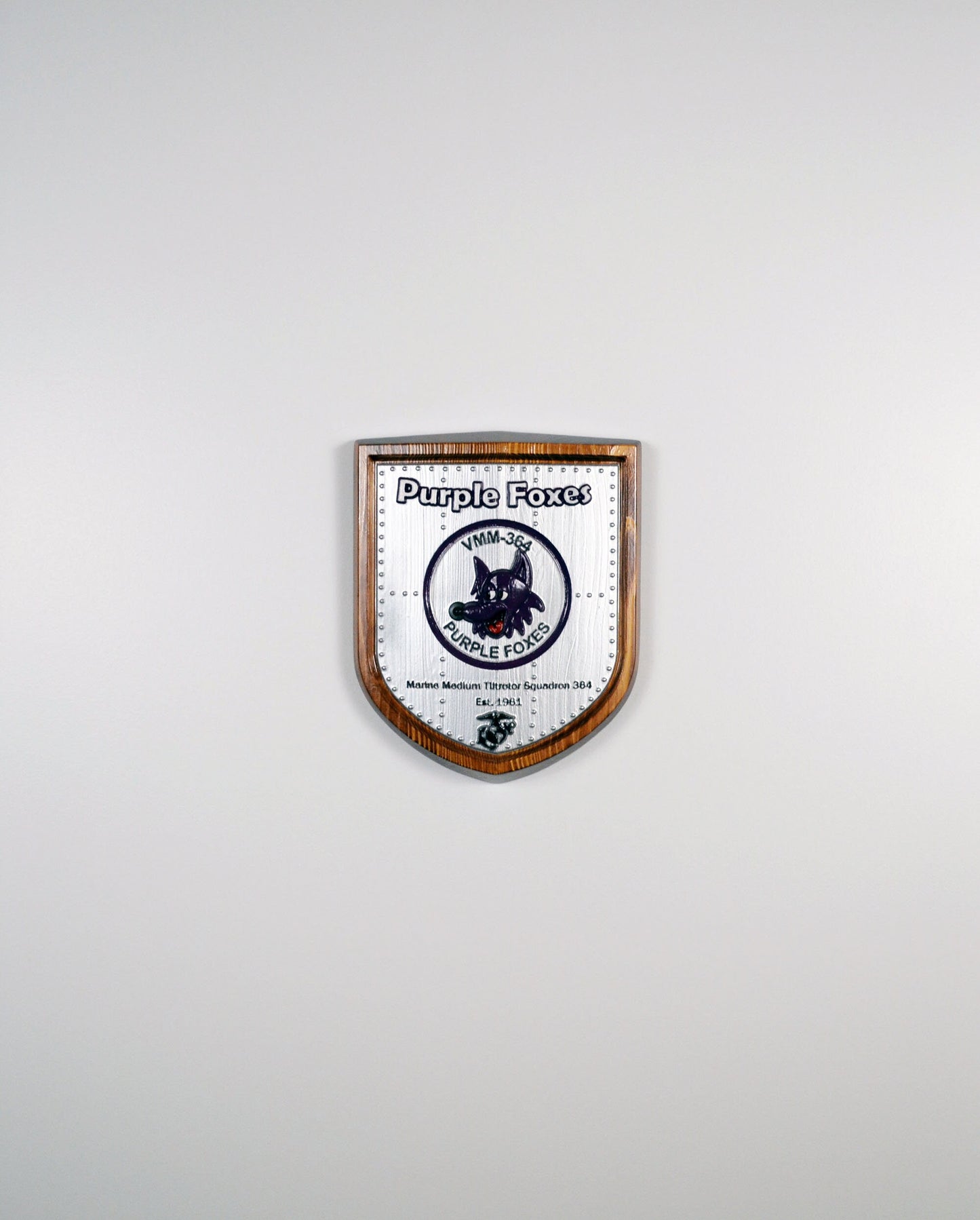 USMC VMM-364, Marine Medium Tilt Rotor Squadron 364, 3d wood carving, painted military plaque - Carved Effects