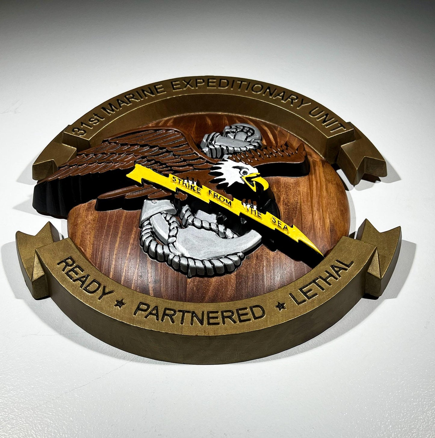 31st MEU Marine Expeditionary Unit Plaque Painted