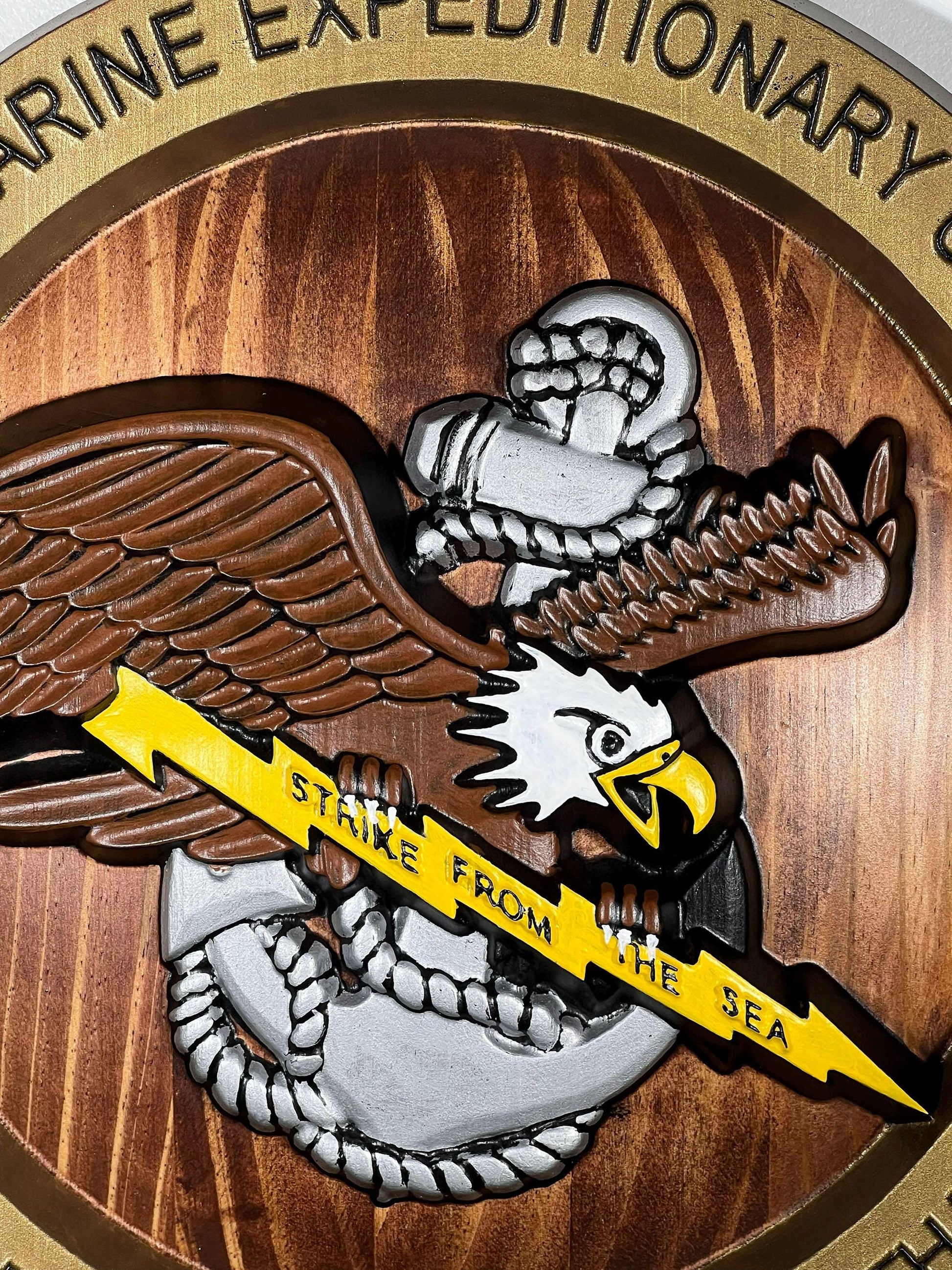 31st MEU Marine Expeditionary Unit Plaque Painted