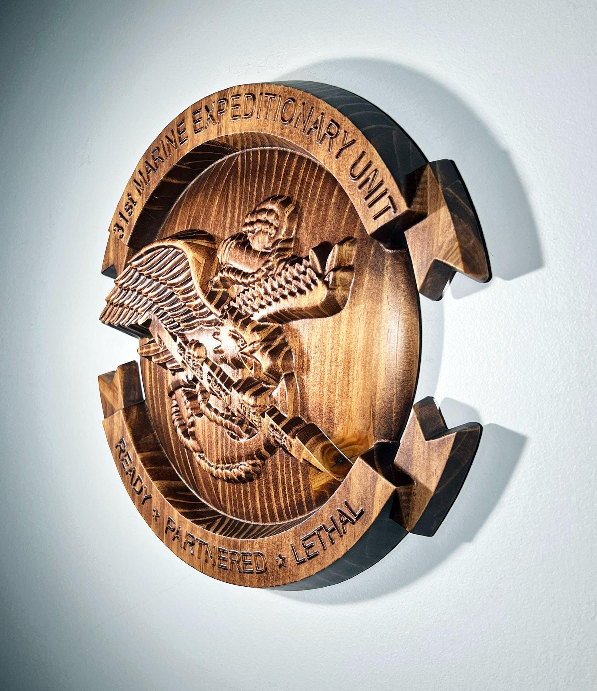 31st MEU Marine Expeditionary Unit Plaque Stained