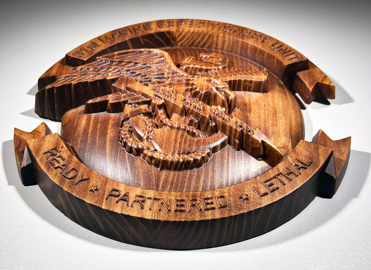 31st MEU Marine Expeditionary Unit Plaque Stained
