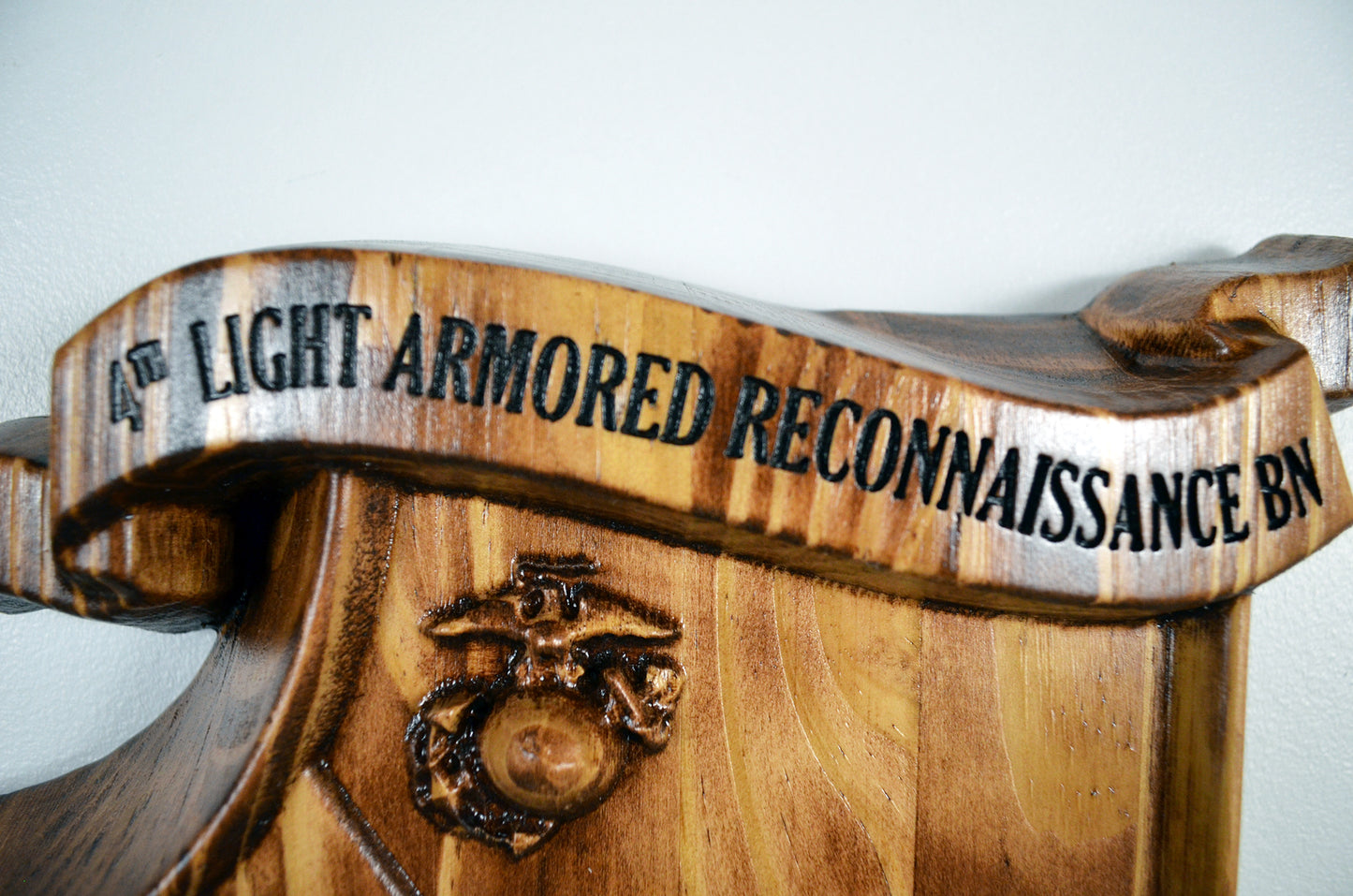 USMC 4th Light Armored Reconnaissance Battalion, USMC 3d wood carving