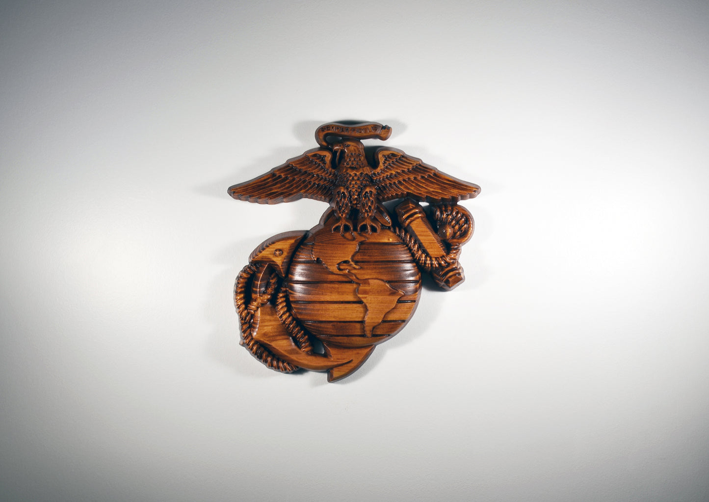 USMC Eagle Globe Anchor, Marine Corps, EGA, military plaque - Carved Effects