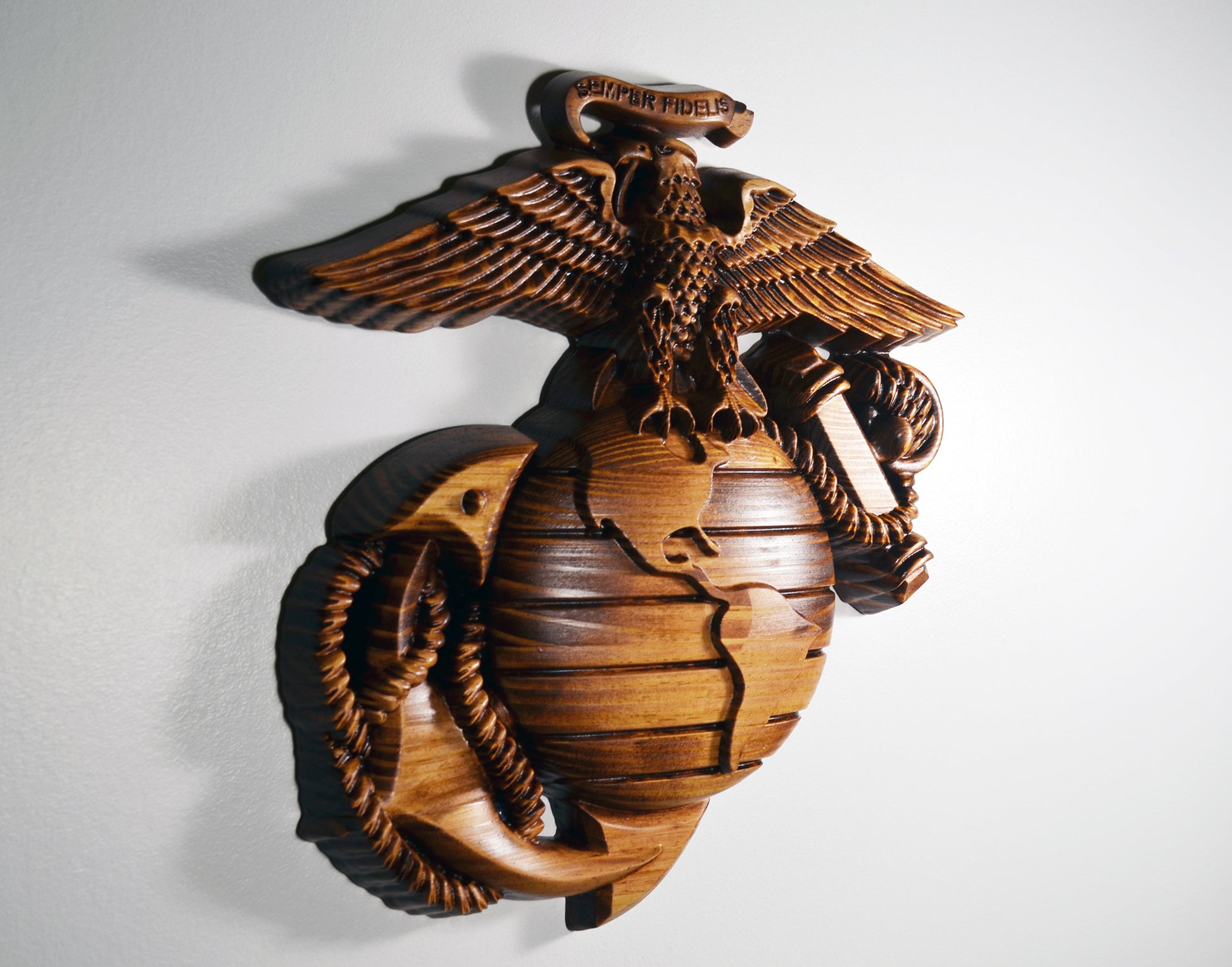 USMC Eagle Globe Anchor, Marine Corps, EGA, military plaque - Carved Effects