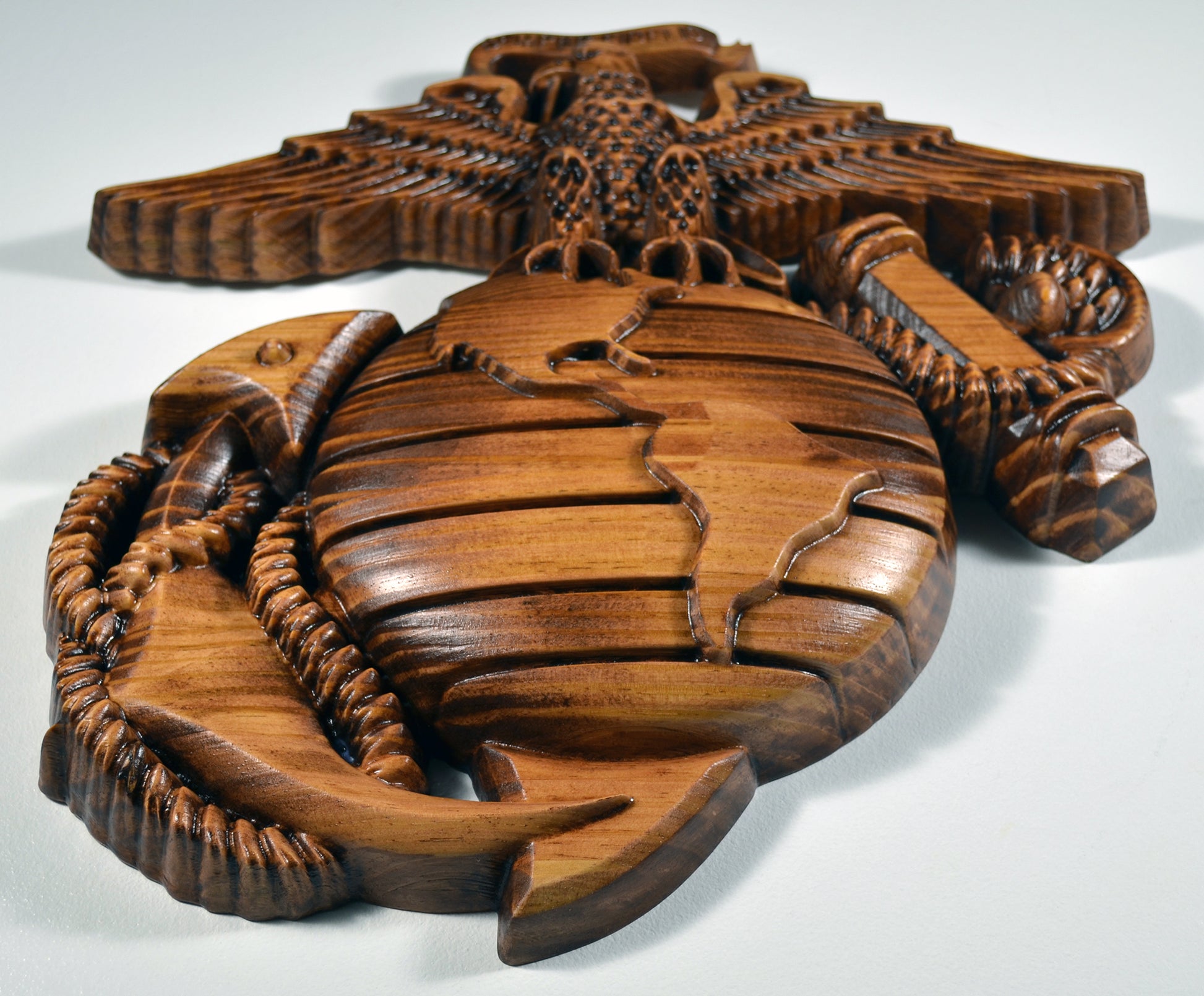 USMC Eagle Globe Anchor, Marine Corps, EGA, military plaque - Carved Effects