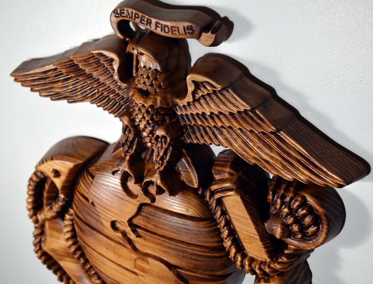 USMC Eagle Globe Anchor, Marine Corps, EGA, military plaque - Carved Effects