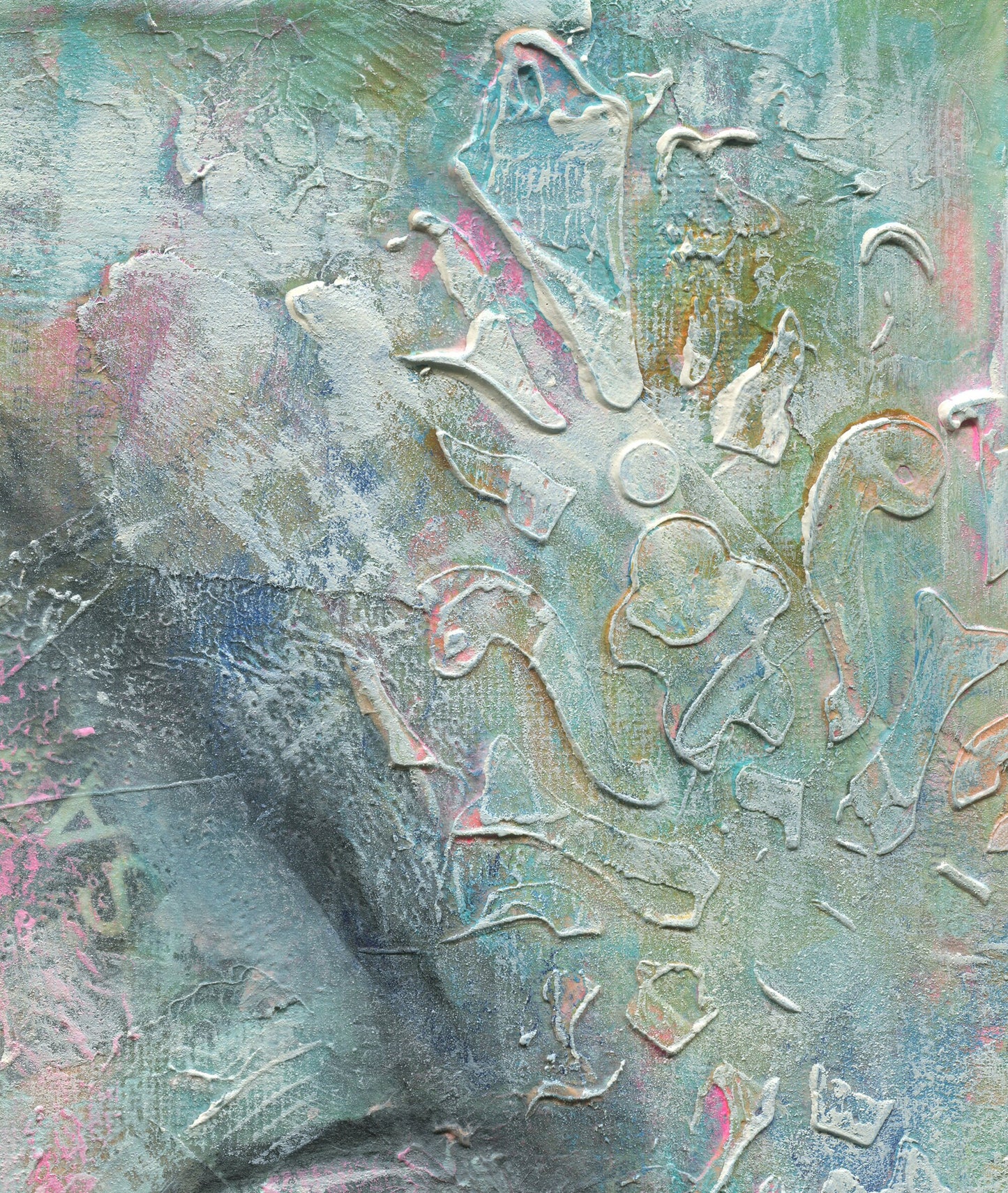 Expressive female face hand painted watercolor and acrylic painting on canvas 9x12, mixed media abstract original painting on canvas - Carved Effects