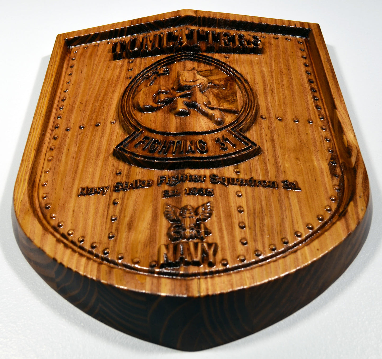 NAVY VFA-31, Navy Strike Fighter Squadron 31, 3d wood carving, military plaque