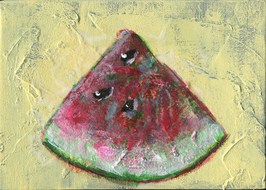 Fruit acrylic painting on canvas board