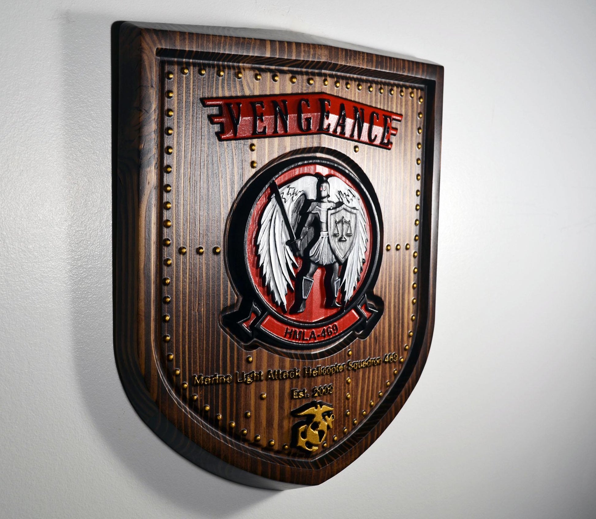 USMC Marine Light Attack Helicopter Squadron 469, Painted Unit Plaque