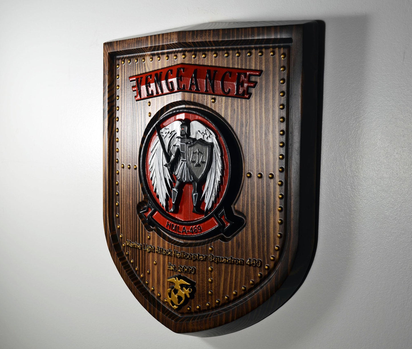 USMC Marine Light Attack Helicopter Squadron 469, Painted Unit Plaque