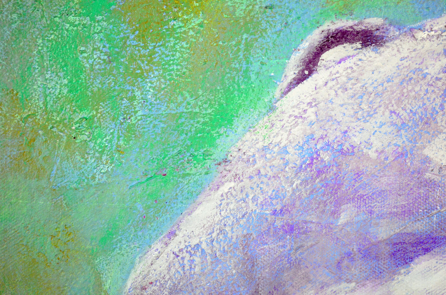 Leopard face original hand painted acrylic painting on canvas