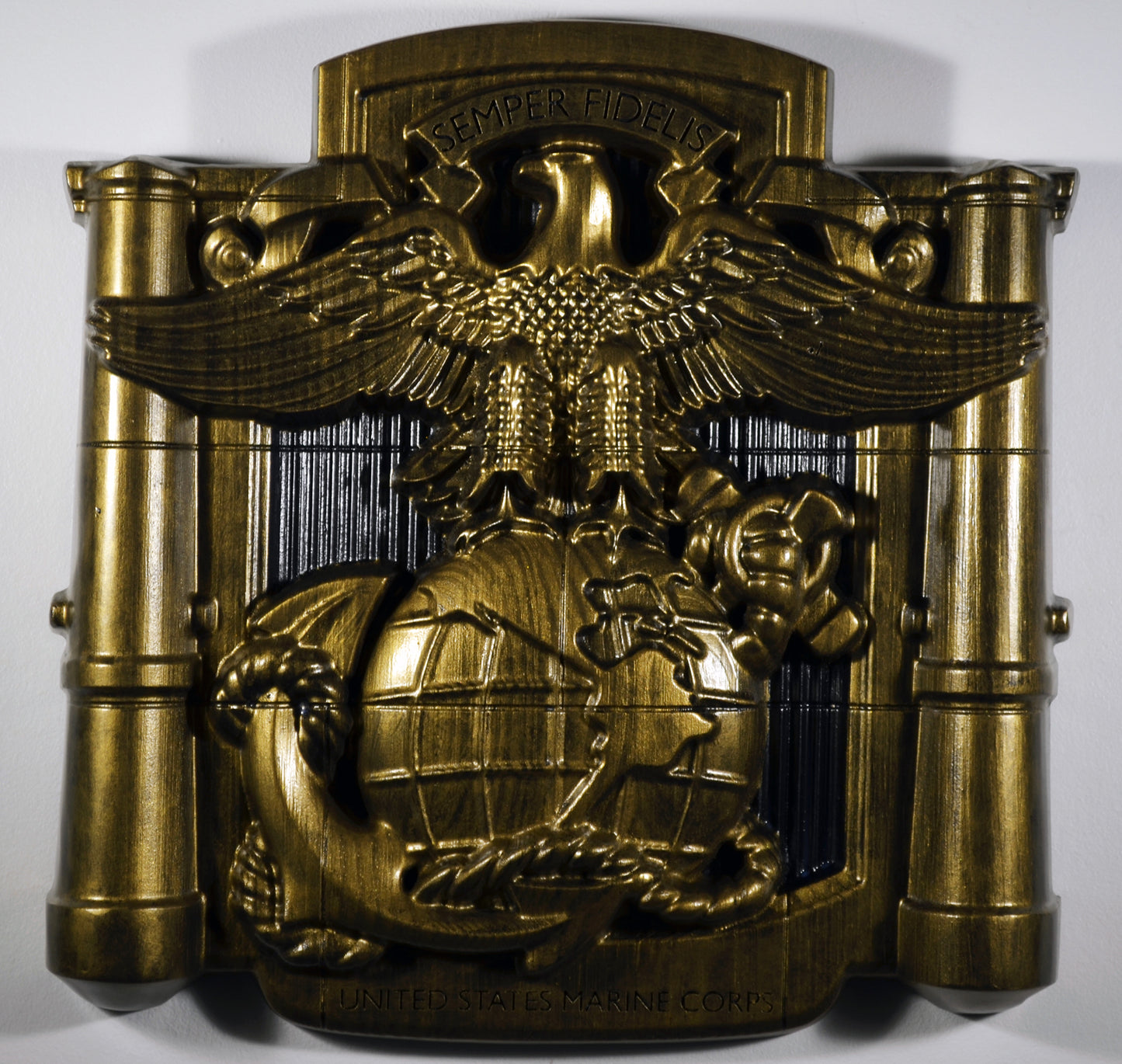 USMC MCRD Eagle Globe Anchor Brass, Marine Corps, Military Plaque