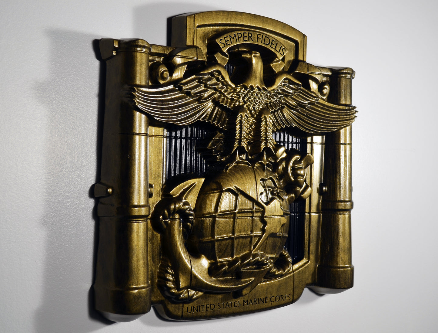 USMC MCRD Eagle Globe Anchor Brass, Marine Corps, Military Plaque