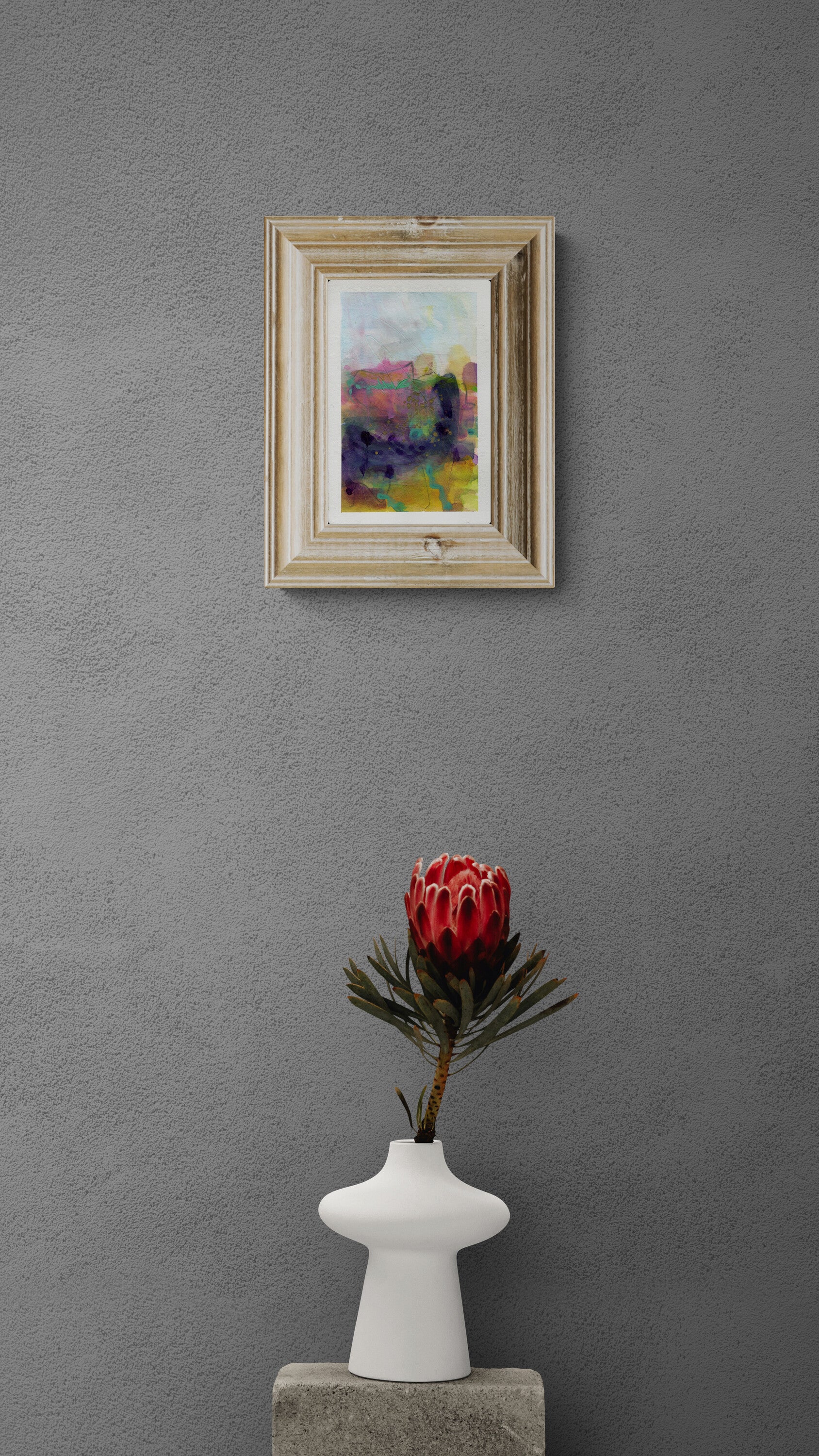 abstract mixed media painting