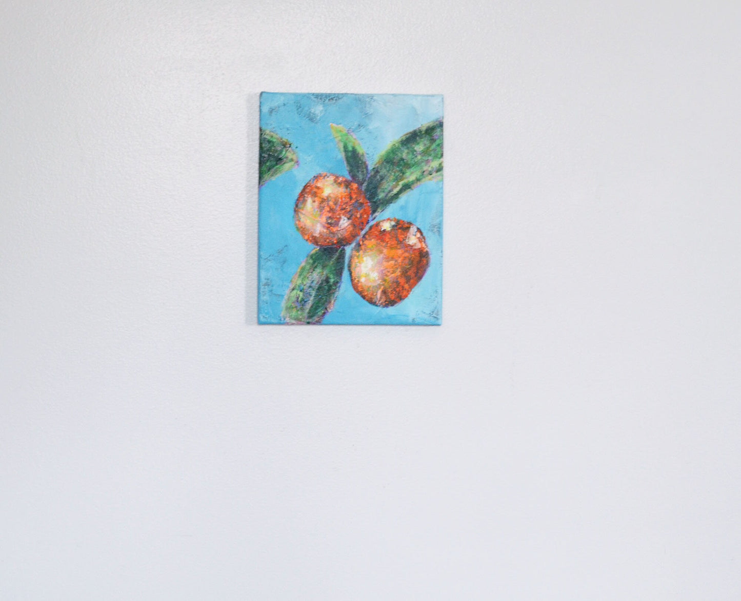 Original acrylic painting of oranges on canvas