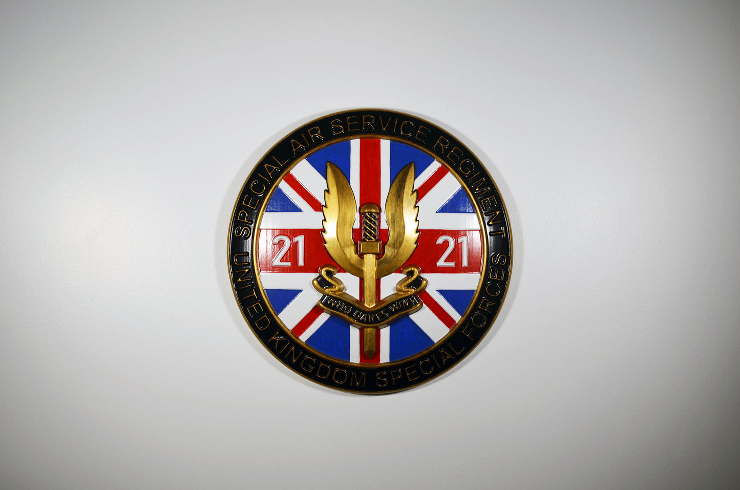 Special Air Service 21 (SAS) Emblem Painted, CNC military plaque