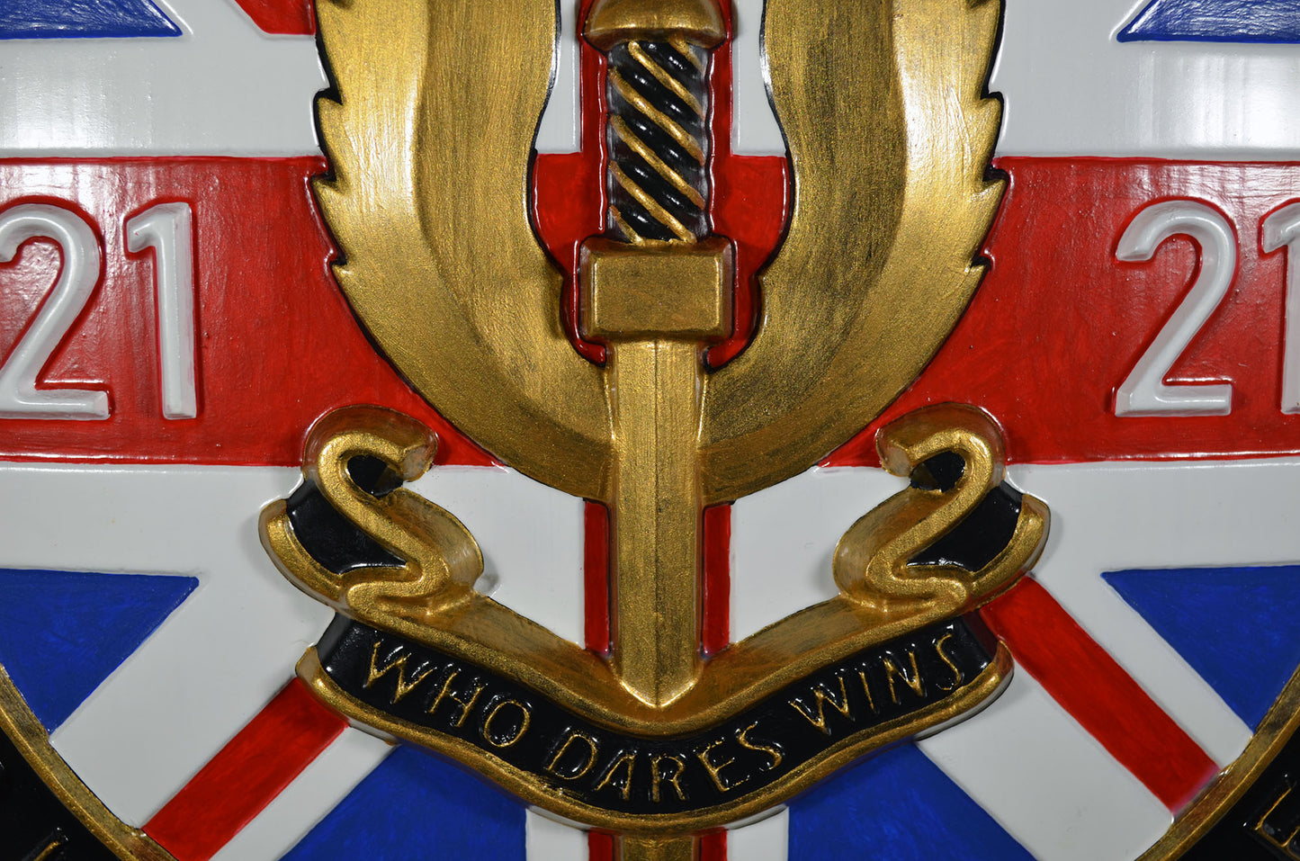 Special Air Service 21 (SAS) Emblem Painted, CNC military plaque