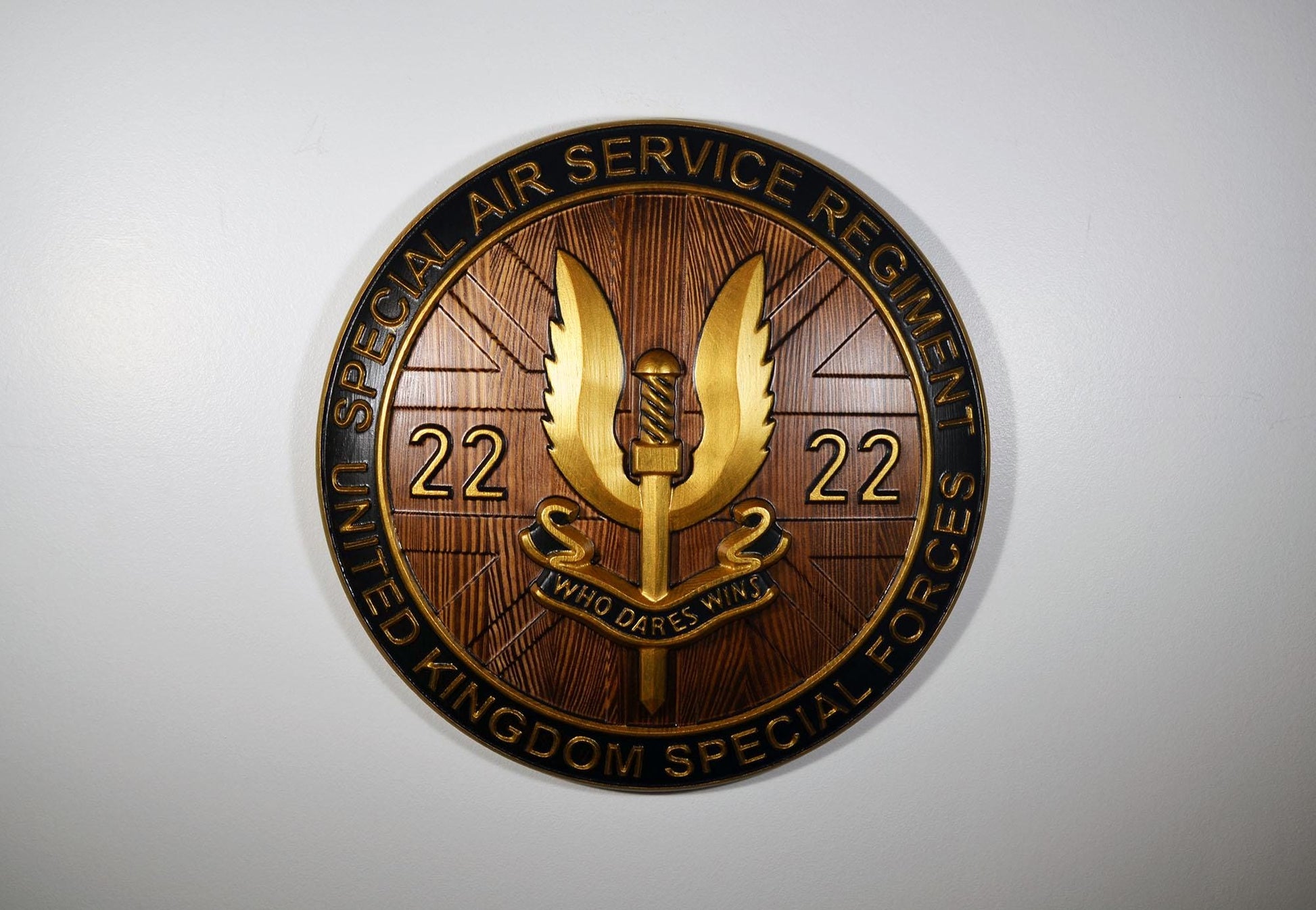 Special Air Service (SAS) Emblem Java Gold Unit Plaque
