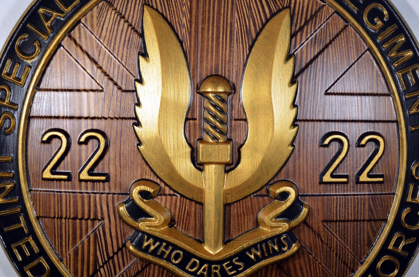 Special Air Service (SAS) Emblem Java Gold Unit Plaque