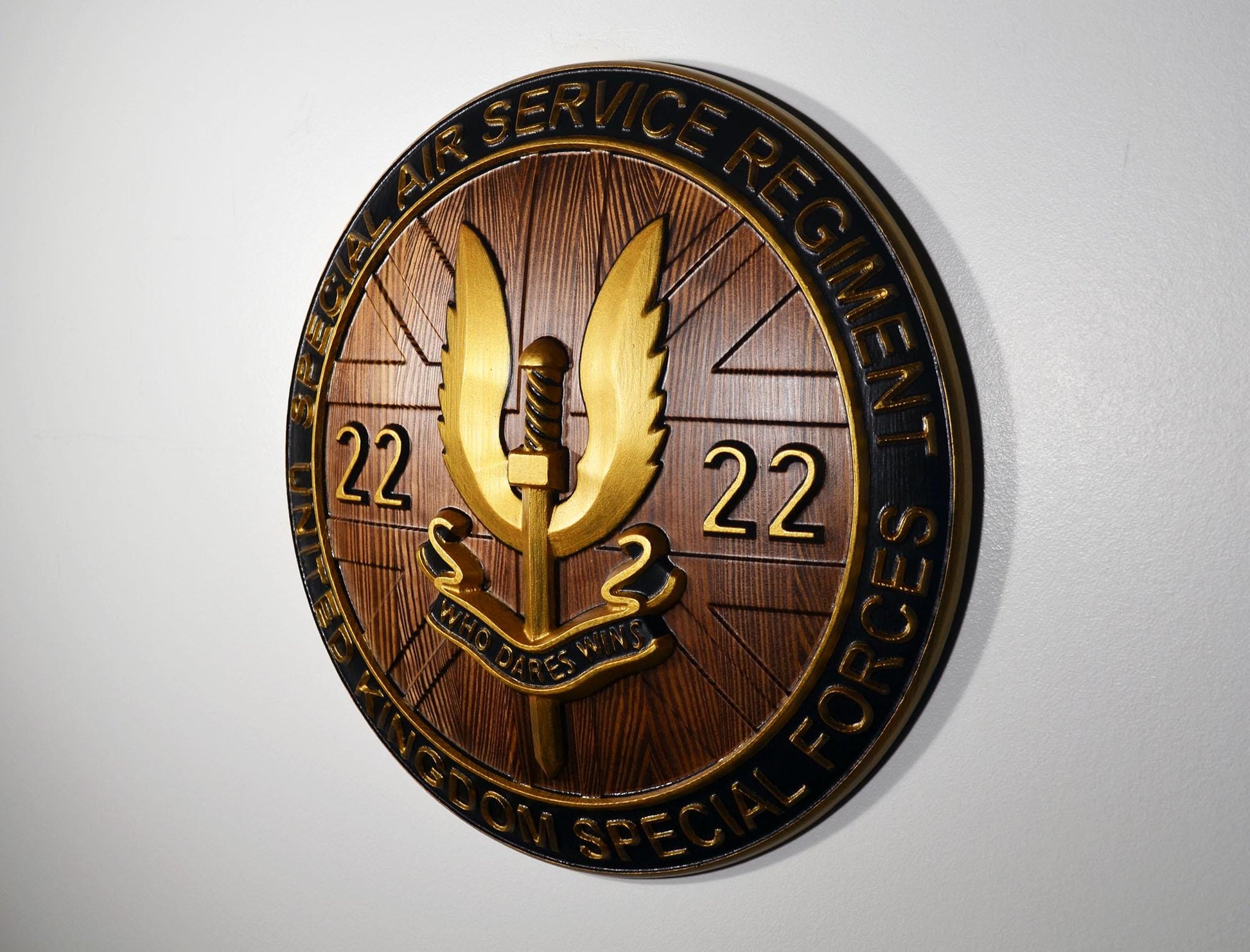 Special Air Service (SAS) Emblem Java Gold Unit Plaque