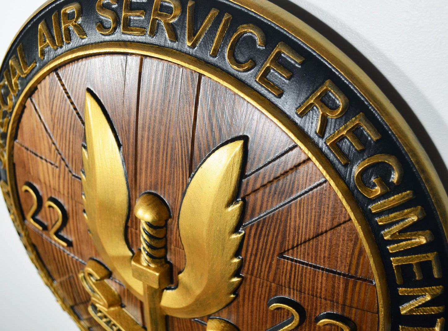 Special Air Service (SAS) Emblem Java Gold Unit Plaque