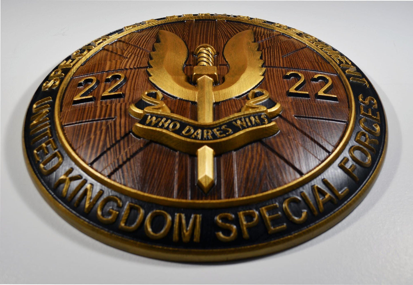 Special Air Service (SAS) Emblem Java Gold Unit Plaque