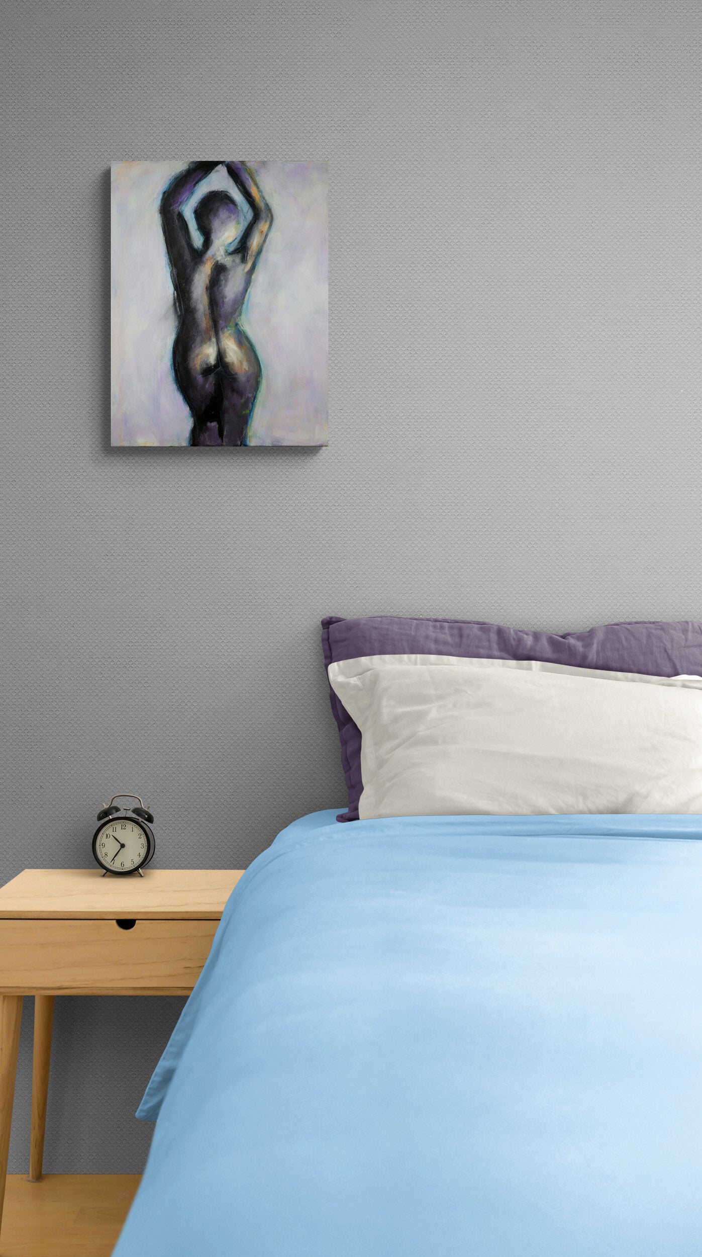 Sultry female form original acrylic painting
