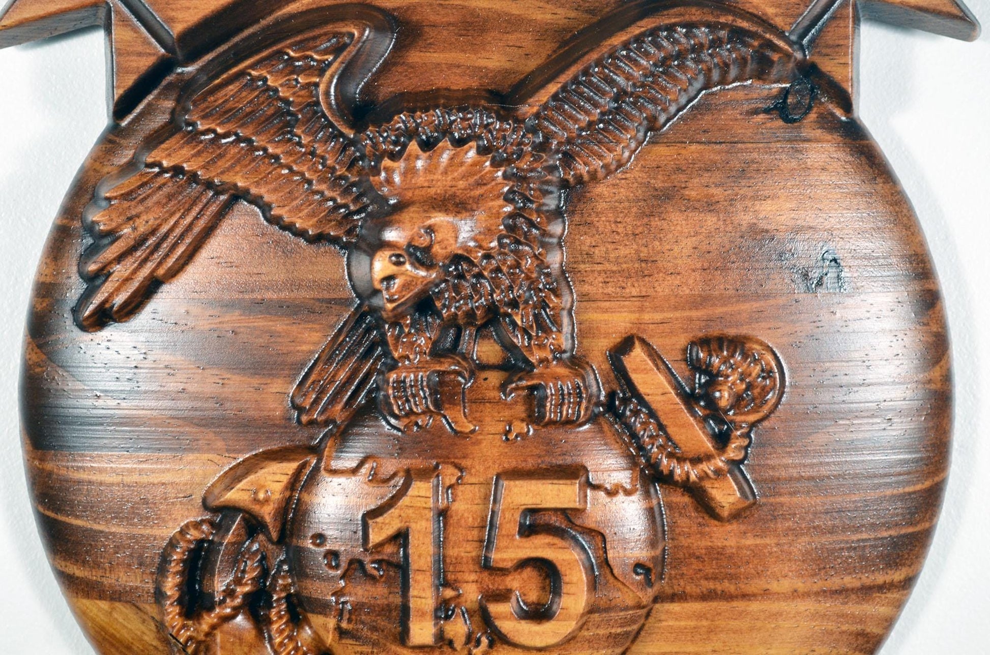 USMC 15th Marine Expeditionary Unit 12", Marine Corps, EGA, Java, military plaque